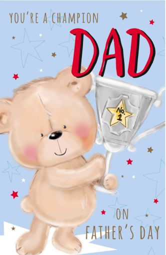 Picture of YOURE A CHAMPION DAD JUMBO TEDDY BEAR CARD
